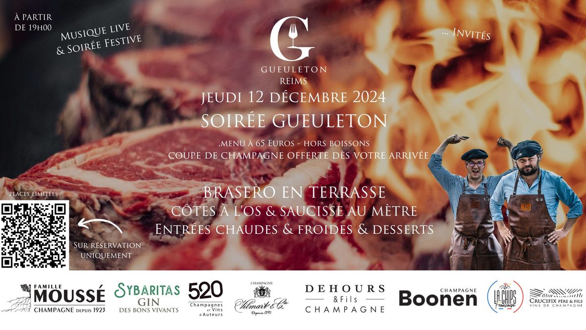 Soir\u00e9e Gueuleton & co avec Menu Bons Vivants \ud83d\udd25\ud83c\udf77