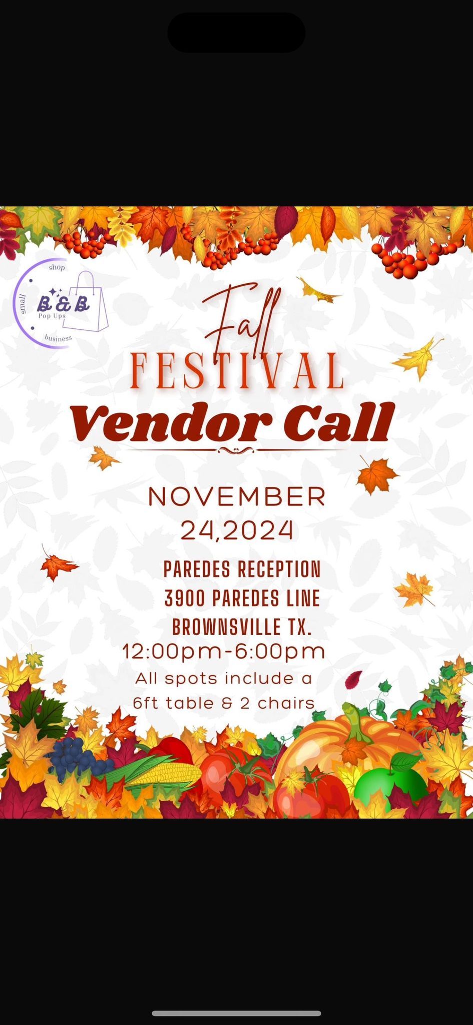 Fall Festival Pop Up