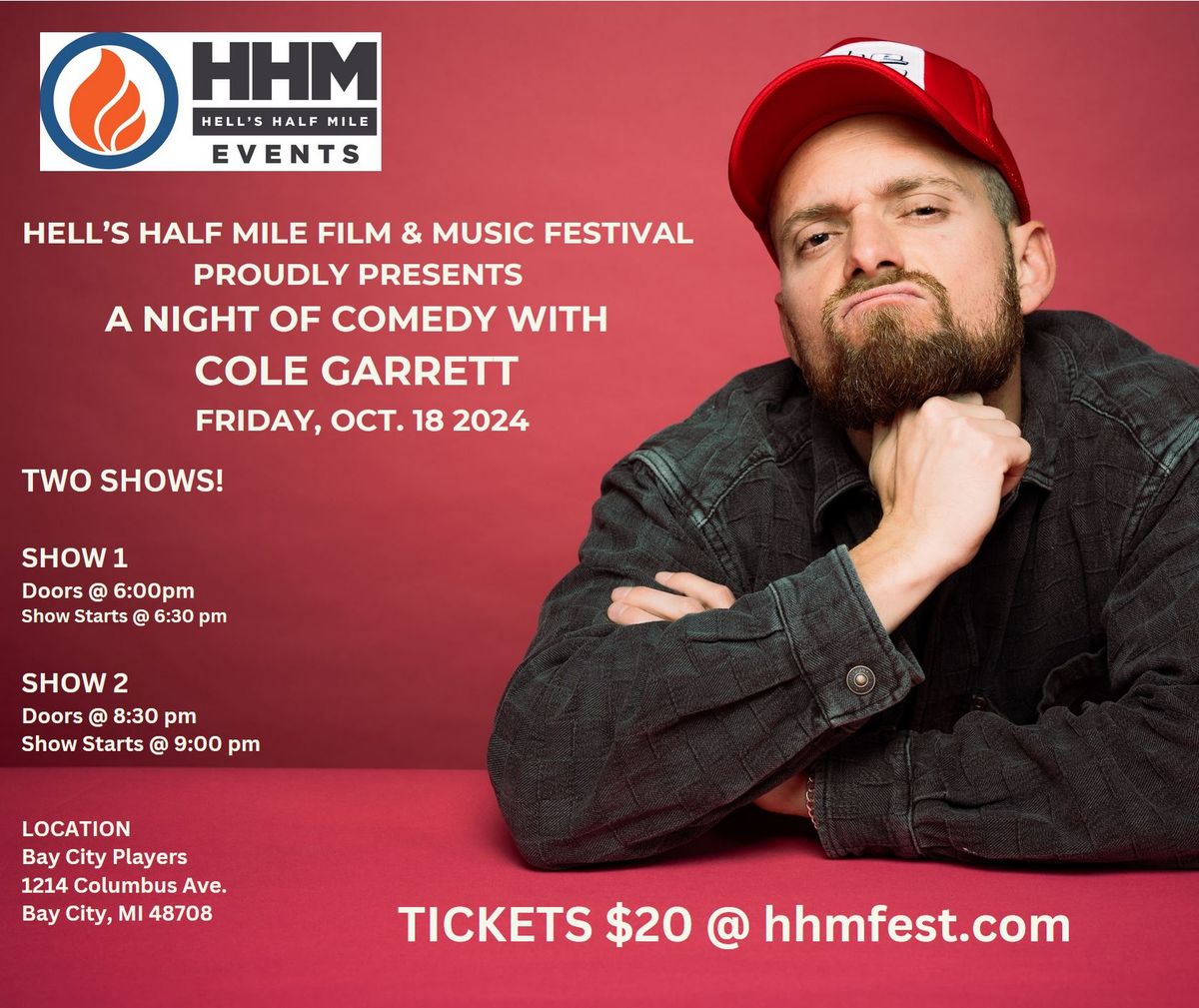  HHM Presents: A Night of Comedy with Cole Garrett