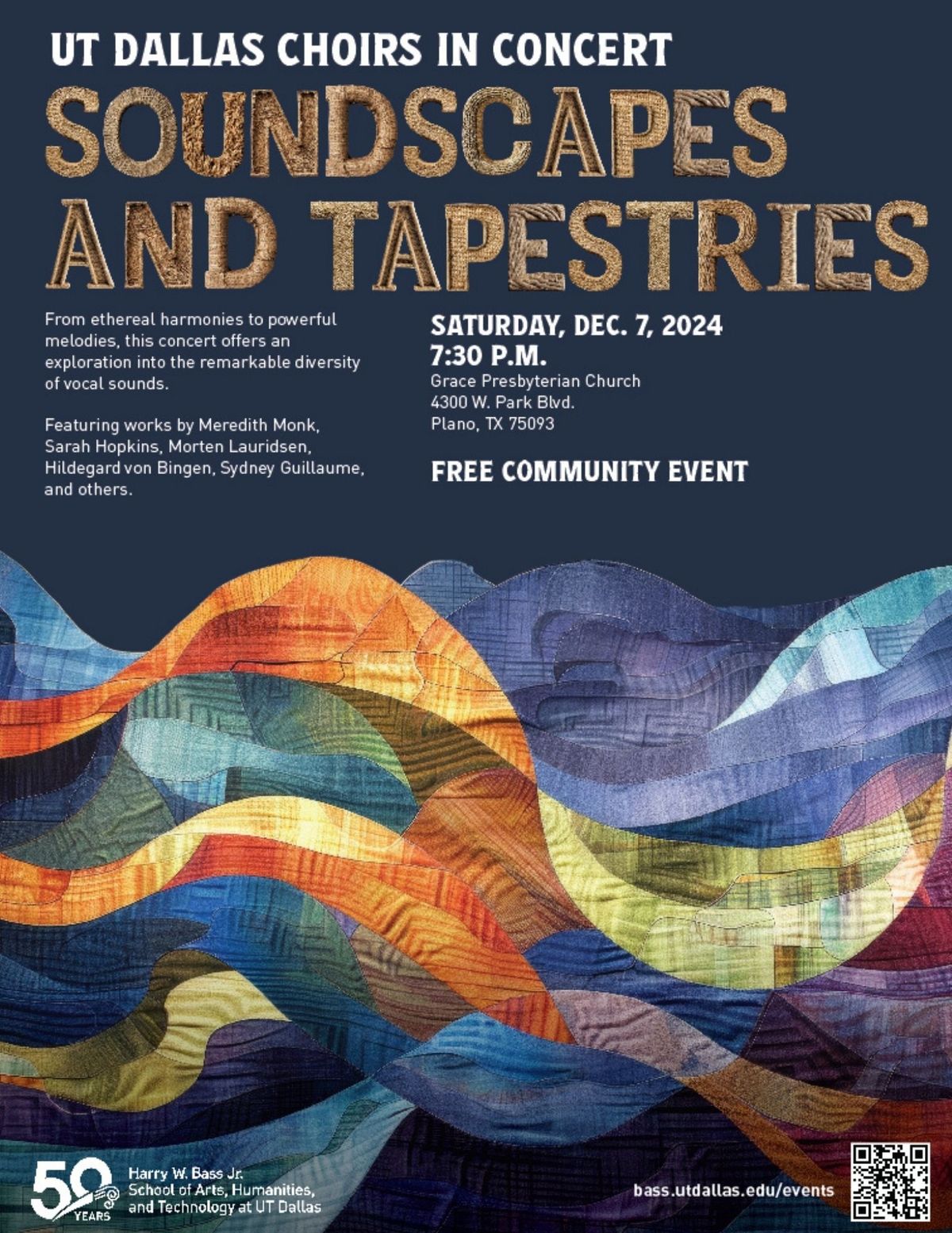 Soundscapes and Tapestries: UT Dallas Choirs in Concert