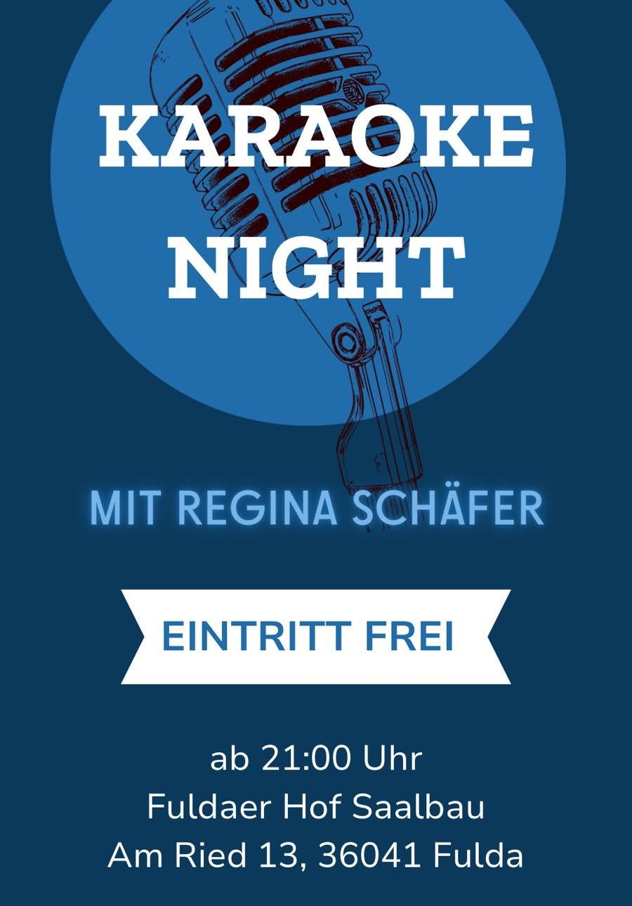 Karaoke Night im Saalbau des Fuldaer Hofs in FD-Maberzell