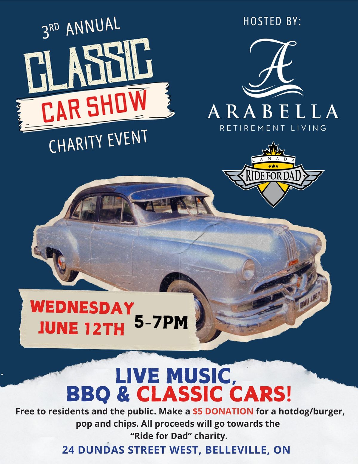 Arabella's 3rd Annual Classic Car Show Charity Event