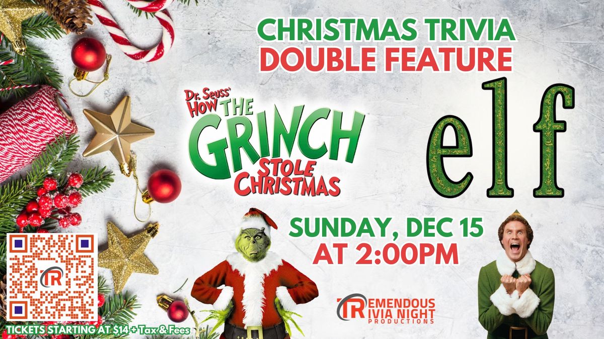 Grinch & ELF Christmas Trivia at Brewsters Crowfoot! Dec 15th @ 2pm