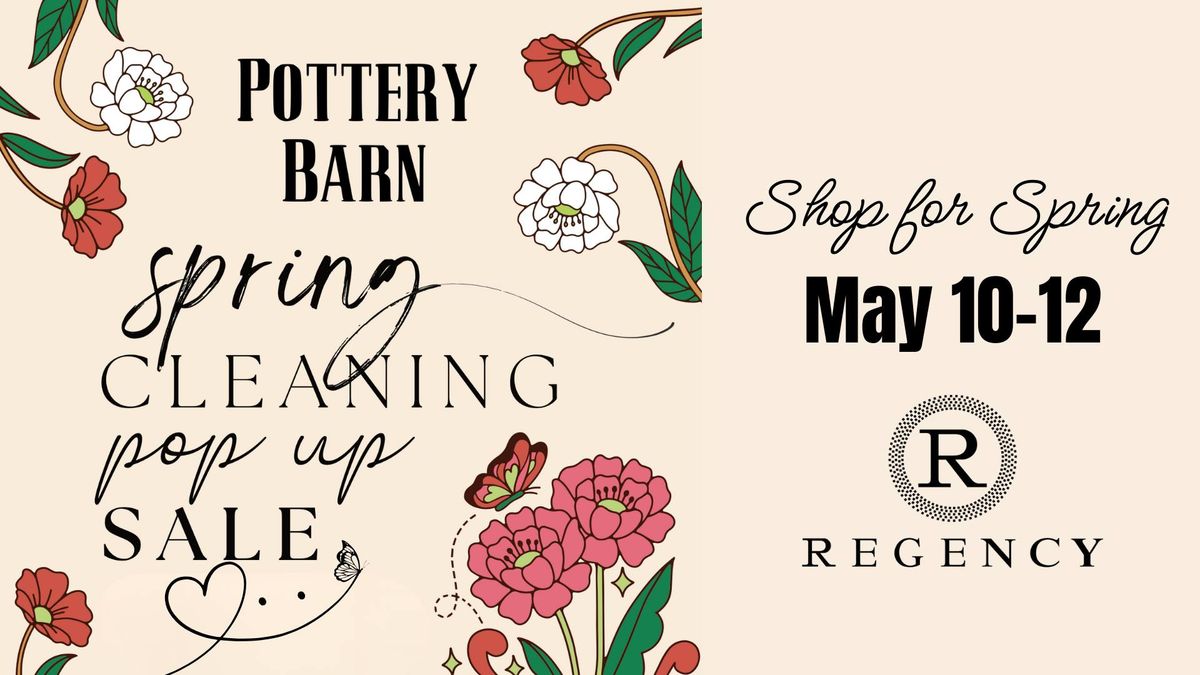 Pottery Barn Spring Cleaning Pop-Up Sale