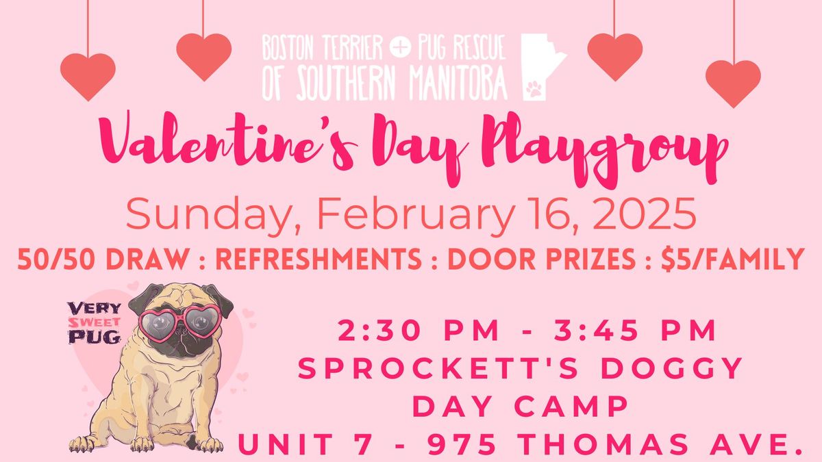 Boston Terrier & Pug Rescue - Valentine's Day Party & Playgroup 2025