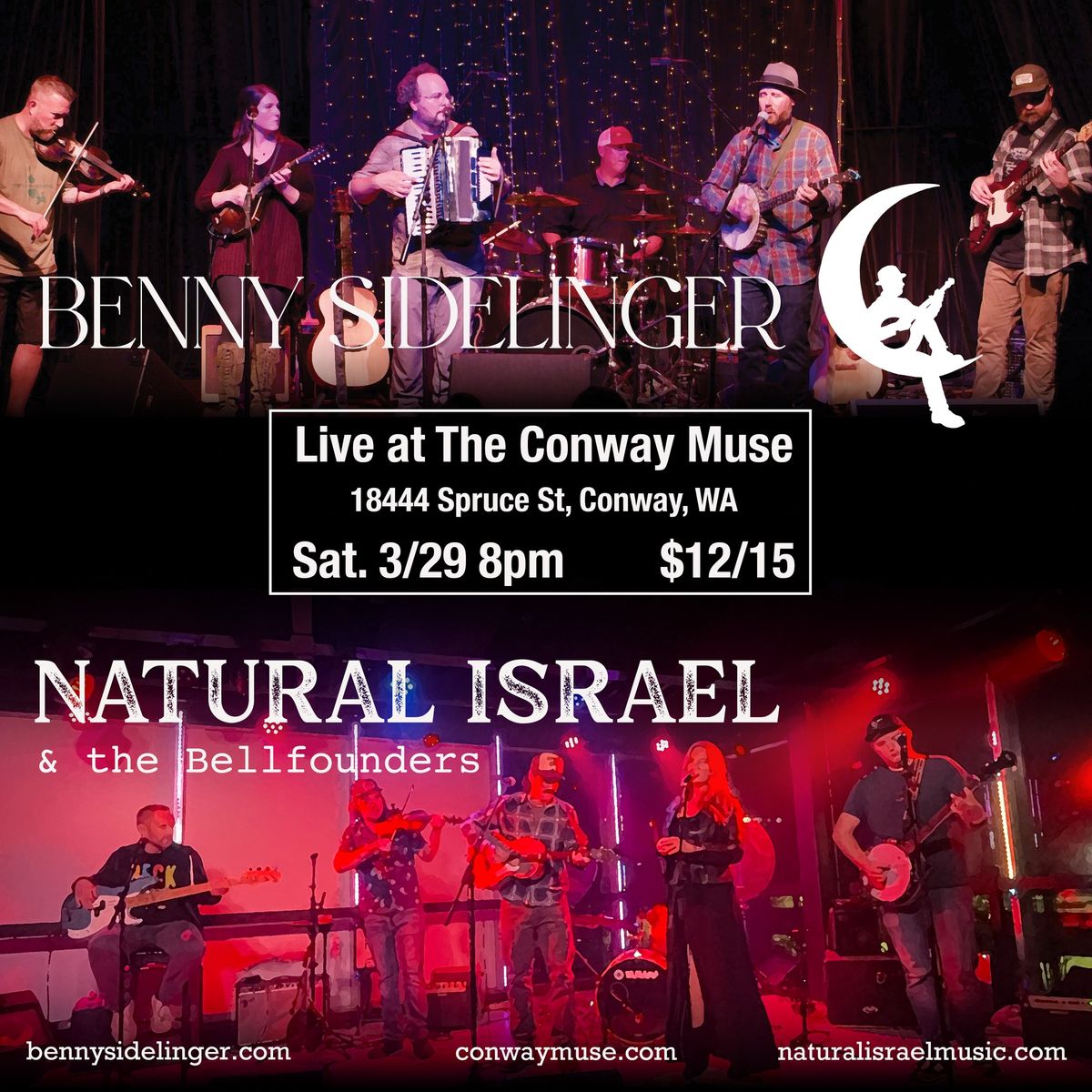 Benny Sidelinger & Natural Israel and the Bellfounders at The Conway Muse