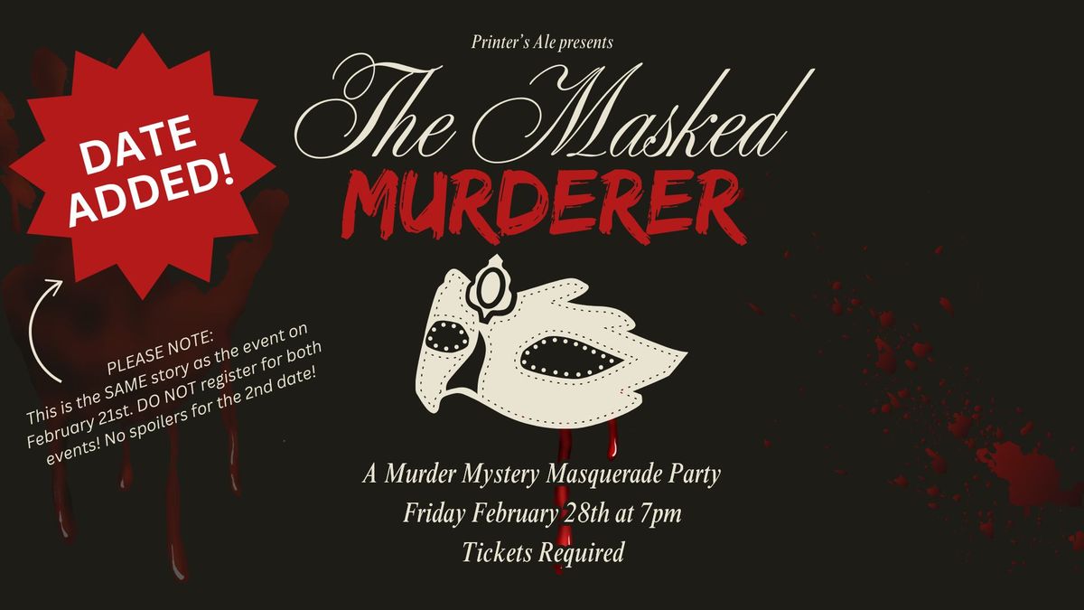  ROUND TWO: The Masked Murderer - Murder Mystery Masquerade Party