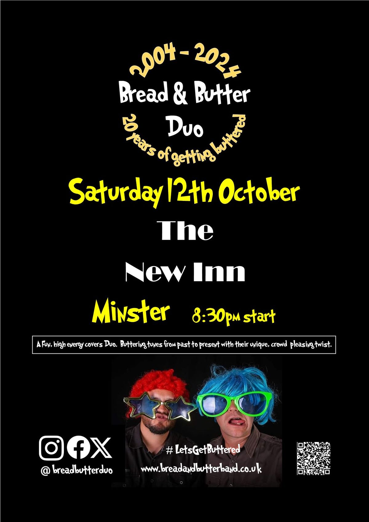 Bread & Butter Duo - The New Inn Minster 8:30pm start