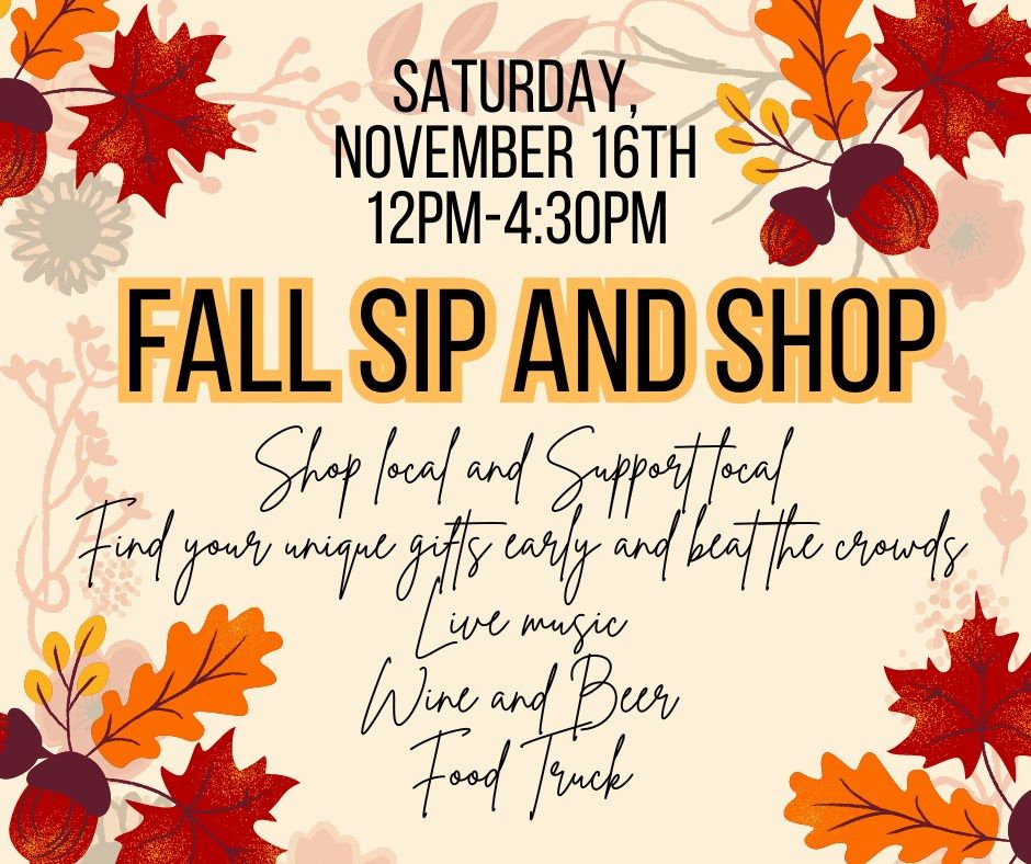 Fall Sip and Shop