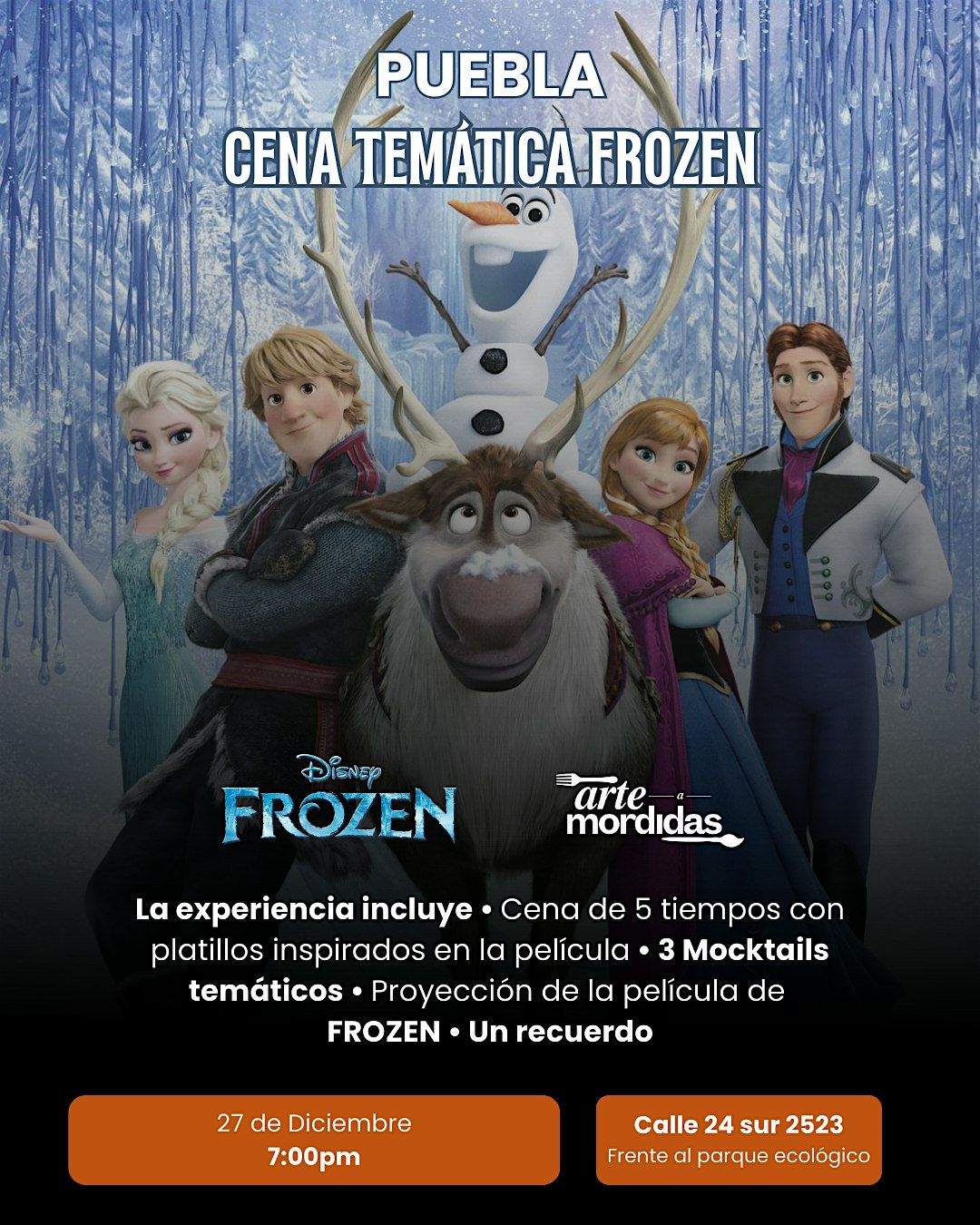 Cena Tem\u00e1tica de FROZEN by Arte a Mordidas