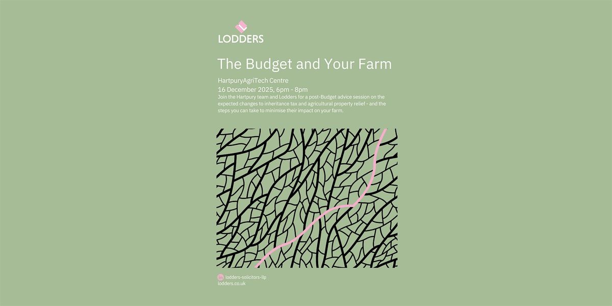 The Budget and Your Farm