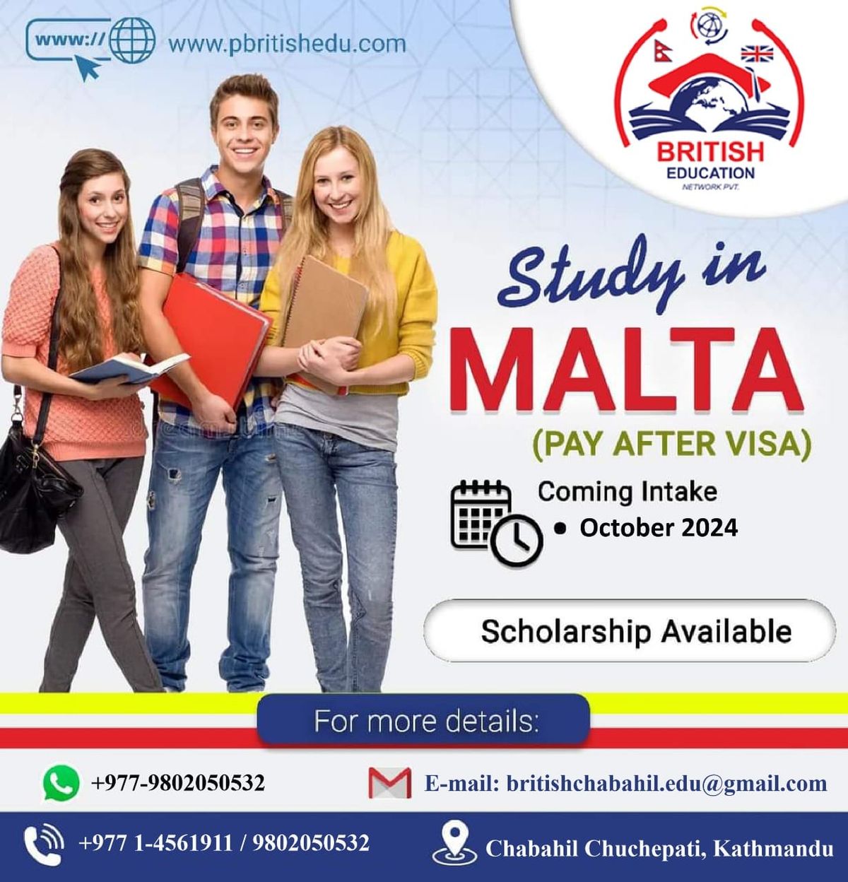 Study in Malta - October 2024 Intake