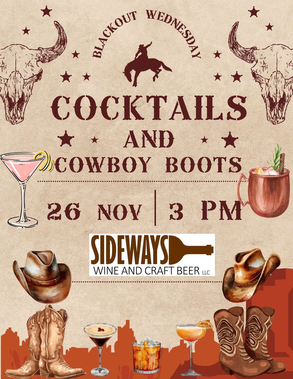 Cocktails & Cowboy Boots!