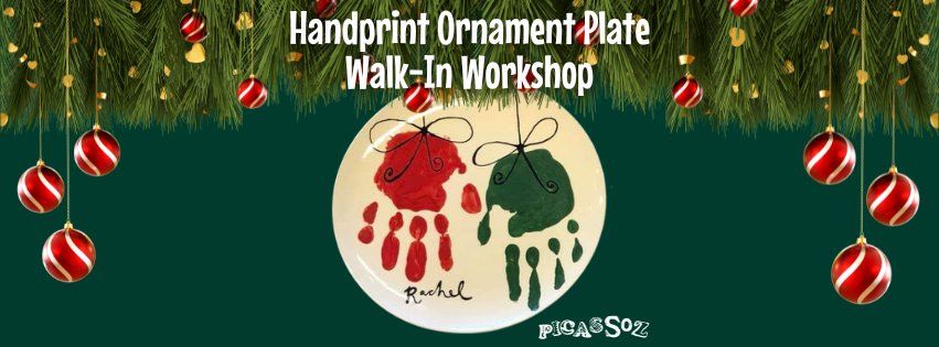 Handprint Ornament Plate Walk-In Workshop