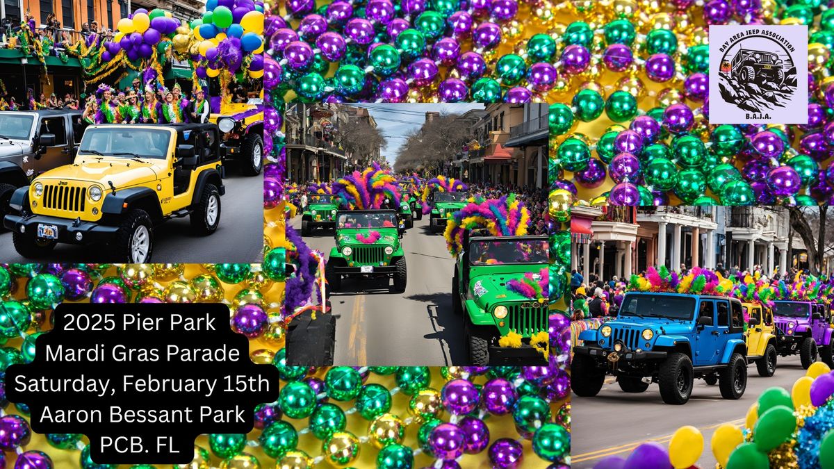 BAJA participates in the Mardi Gras Festival Parade at Pier Park