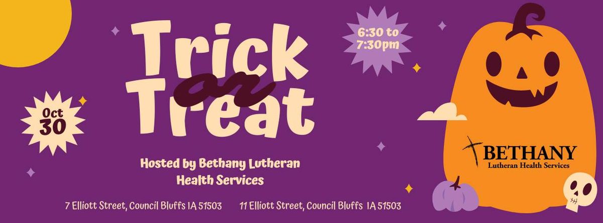 Trick or Treat at Bethany!