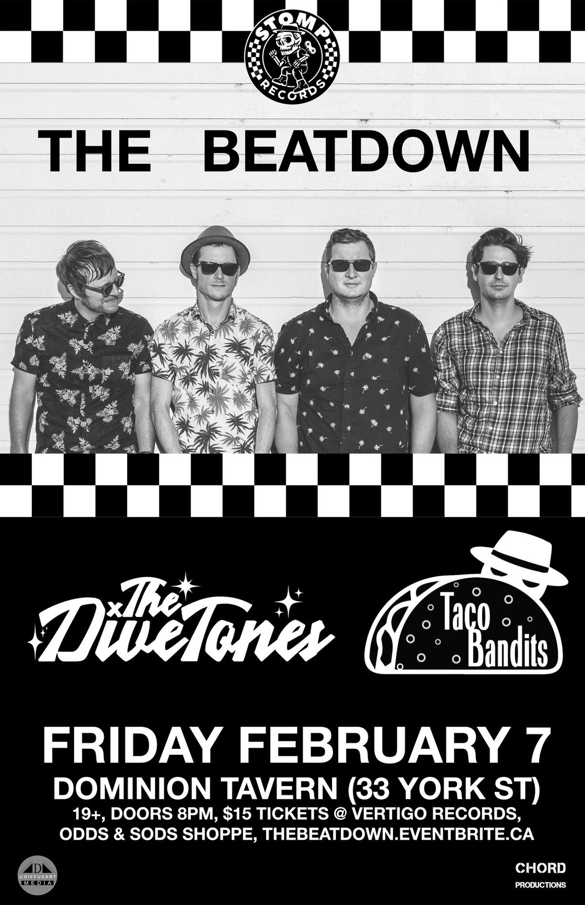 The Beatdown, The Divetones, Taco Bandits at the Dom