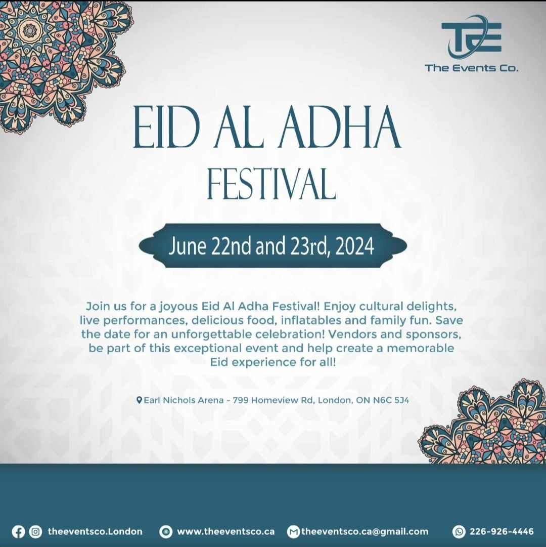 Eid Al Adha Festival - Earl Nichols Arena London