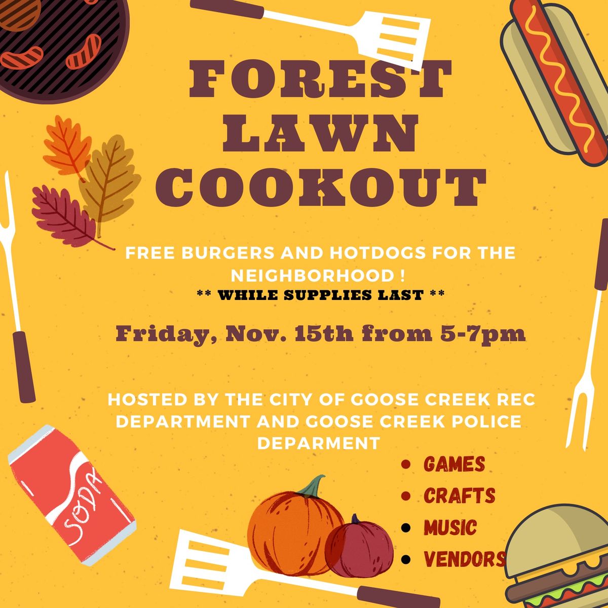 Forest Lawn Fall Cookout