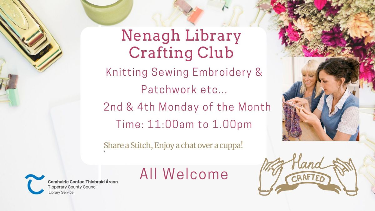 Nenagh Crafting Club in Nenagh Library