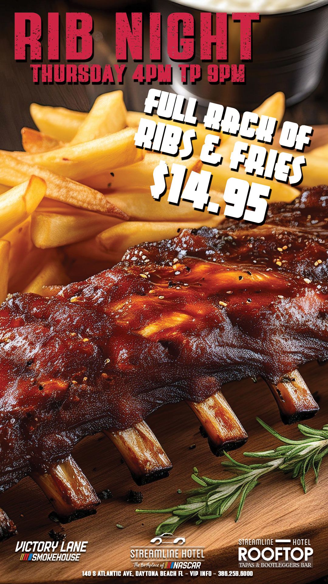 Full Rack of Ribs Thursdays