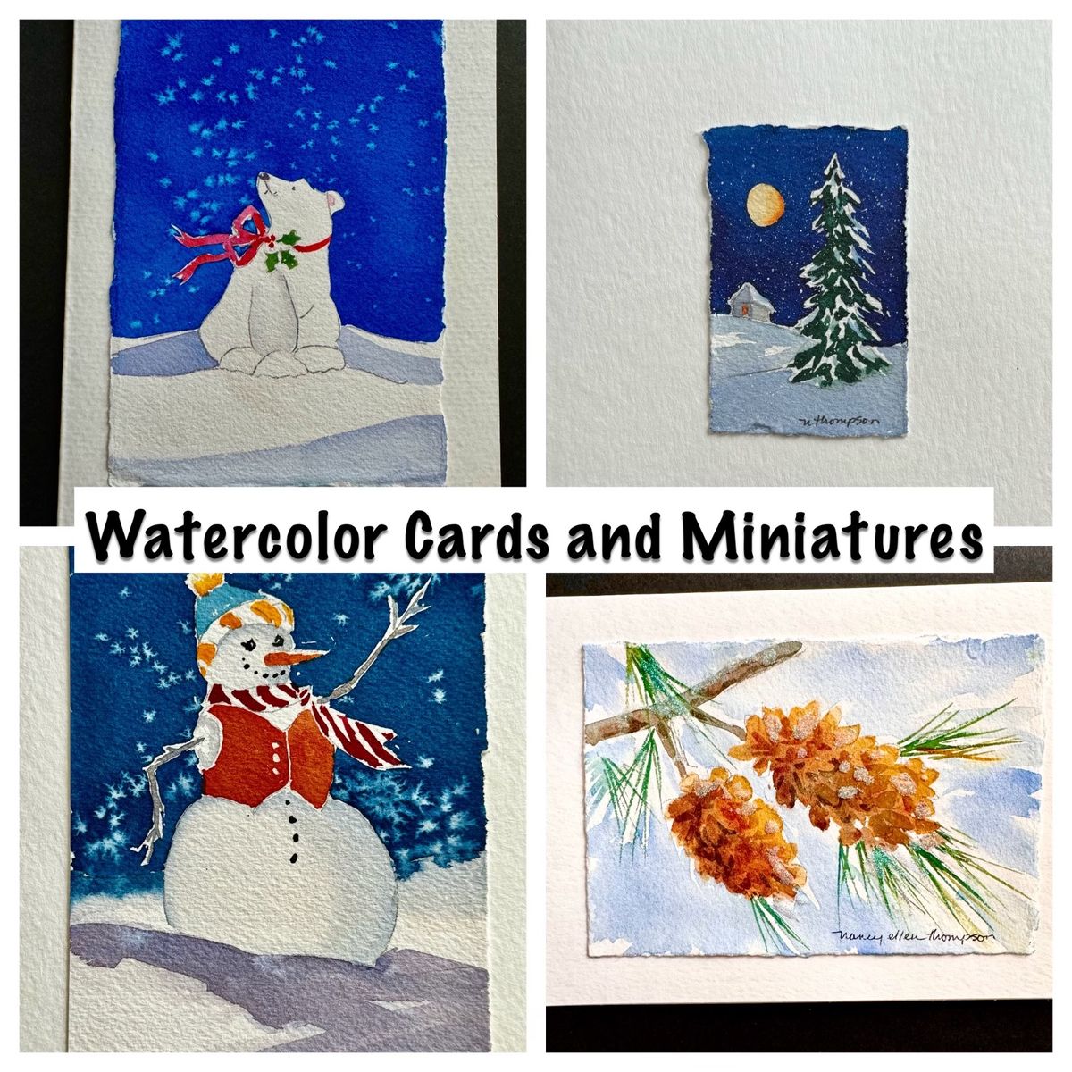 Watercolor Workshop-Christmas Cards