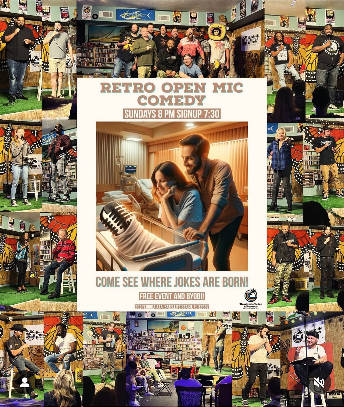 Open Mic Comedy at Beachside Retro