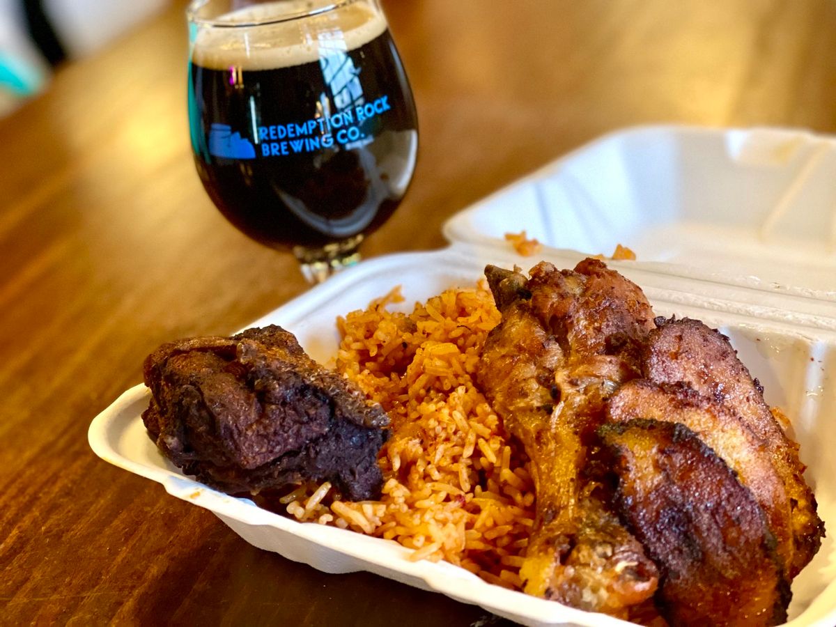 Jollof Masters Pop-Up at Redemption Rock Brewing