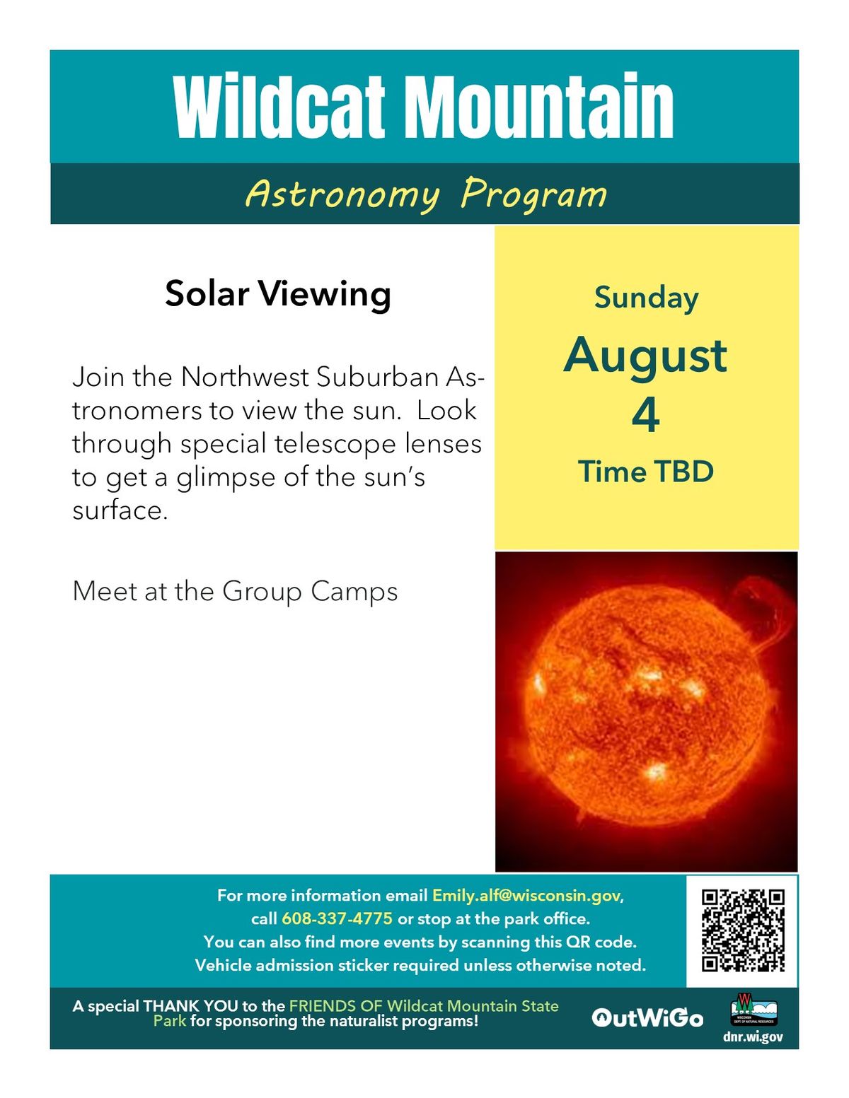 Solar Viewing with Northwest Suburban Astronomers