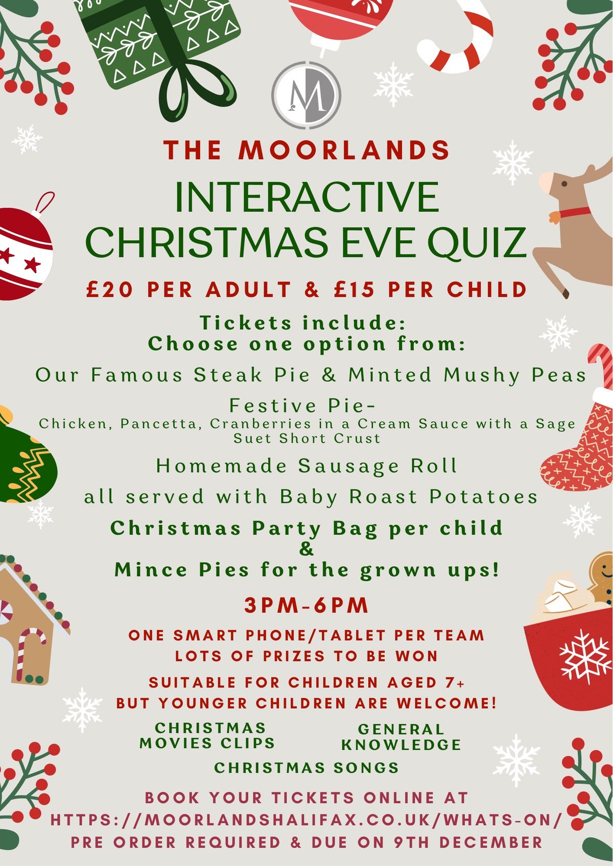 The Moorlands Interactive Christmas Eve Quiz