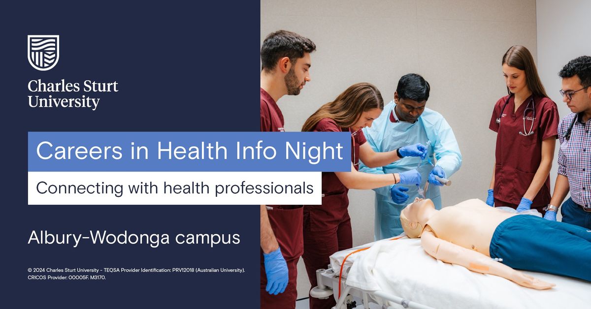 Careers in Health Info Night | Albury-Wodonga