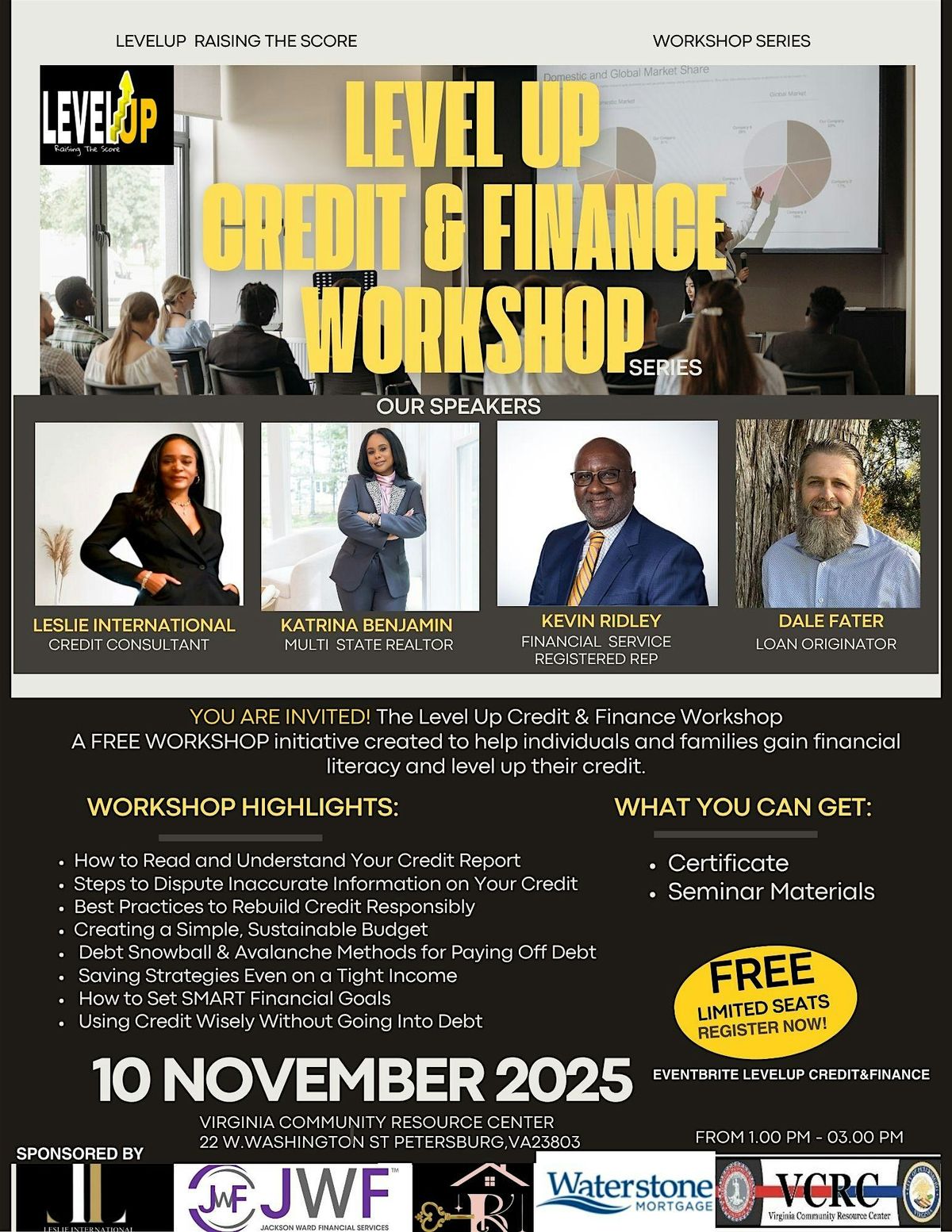 LEVEL UP CREDIT AND FINANCE WORKSHOP SERIES