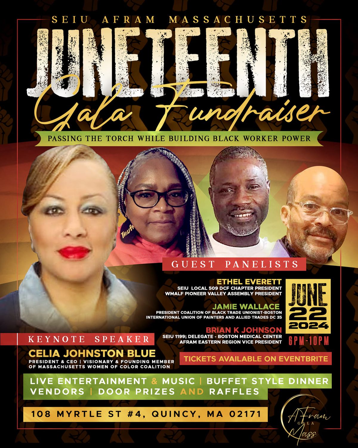 SEIU AFRAM MASS Juneteenth Gala Fundraiser 