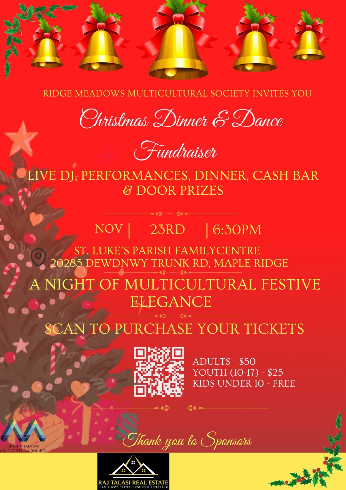 Christmas Dinner and Dance Fundraiser