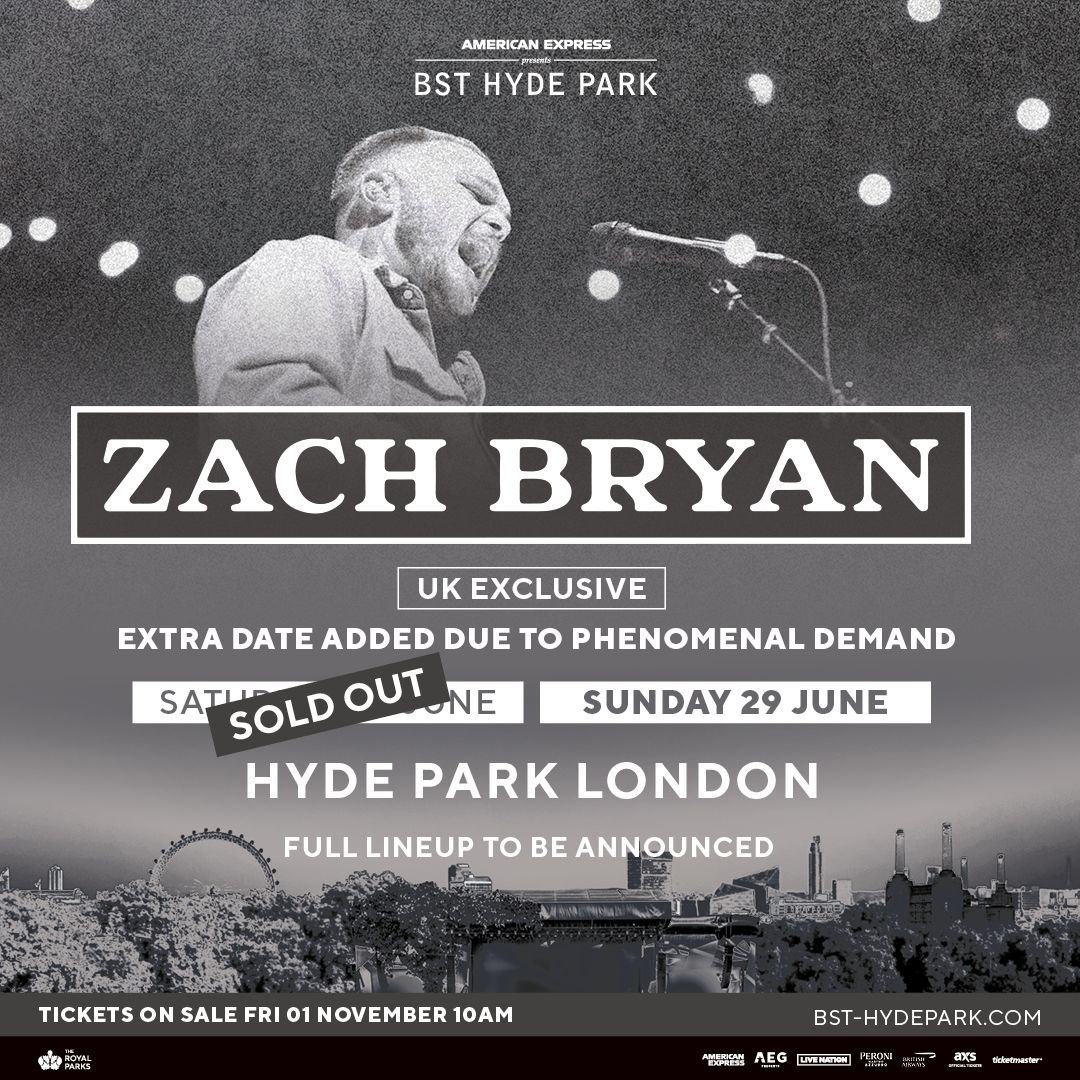 British Summer Time with Zach Bryan at Hyde Park