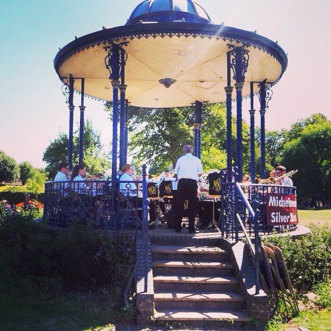 Michelmersh Silver Band at Romsey Band Stand