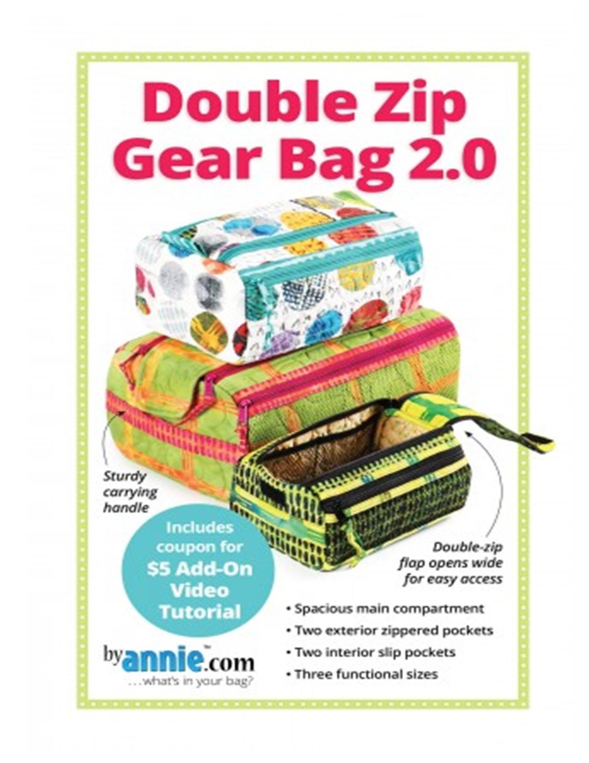 ByAnnie, Double Zip Gear Bag 2.0 Class