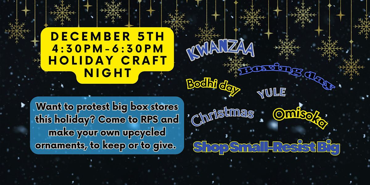 Recycled Ornament Make & Take!