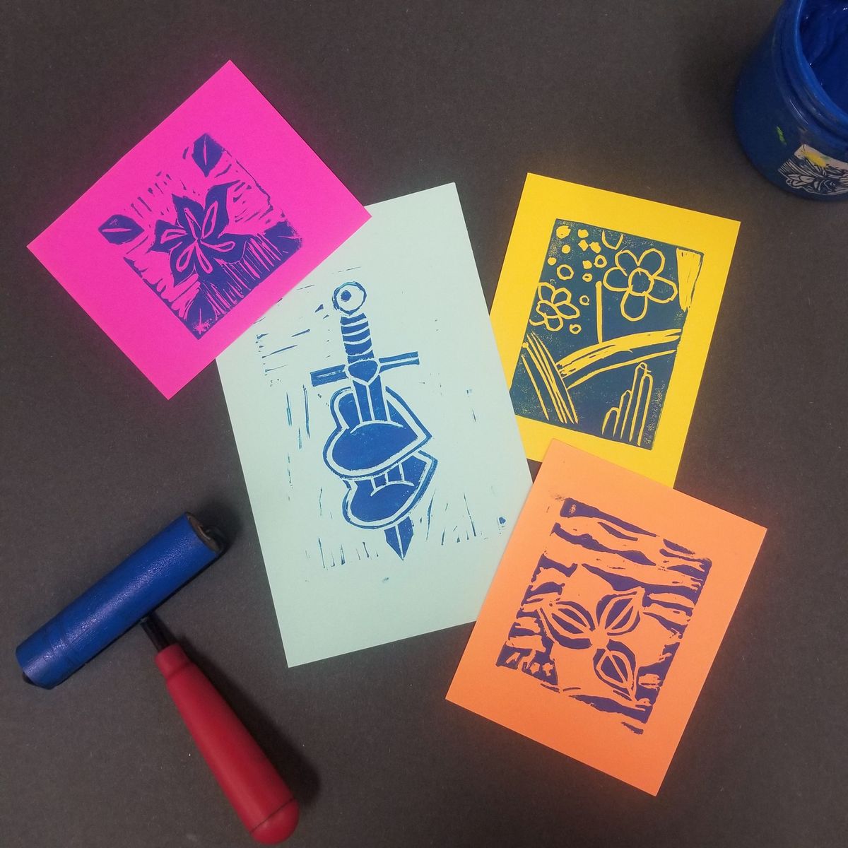 Valentine\u2019s Day Printmaking