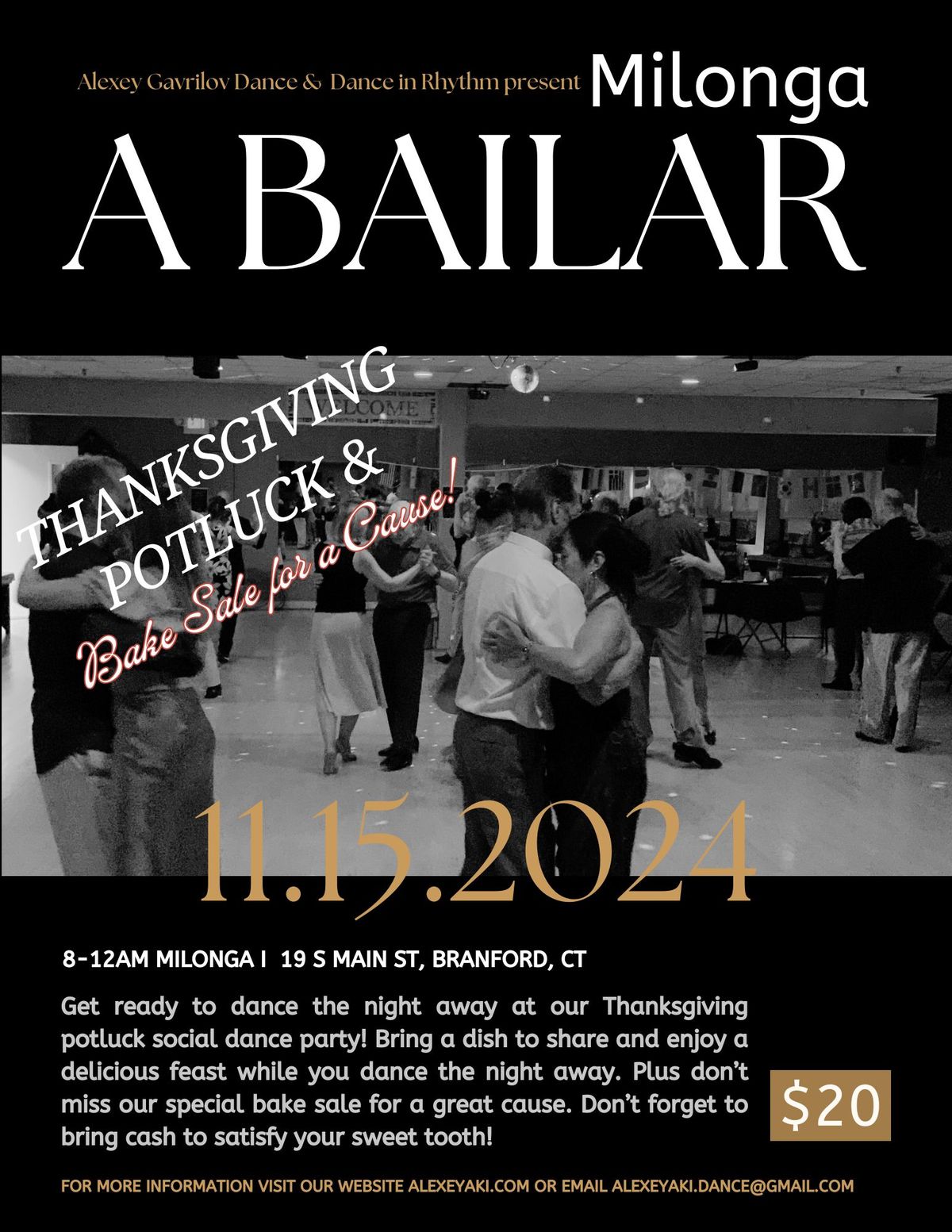 Thanksgiving Milonga A Bailar