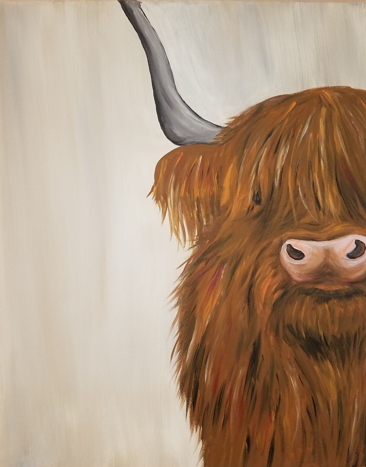 Highland Cow Paint & Sip