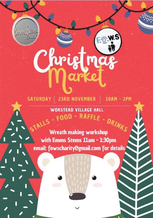 FOWS Christmas Market 2024 & Christmas wreath making workshop