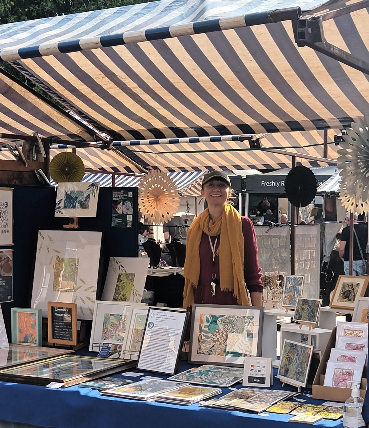 Art in the Burrow at Ely Markets on Eel Day