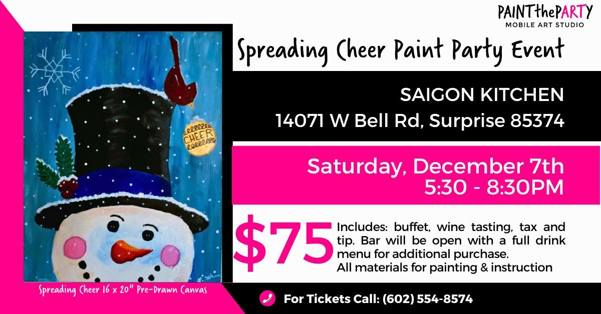 Spreading Cheer Paint Party Event