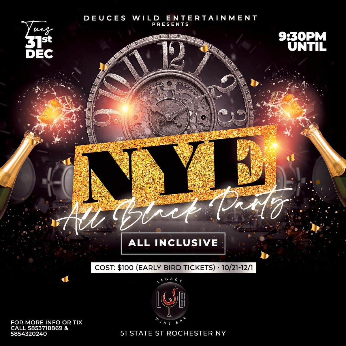 NYE ALL BLACK - ALL INCLUSIVE 