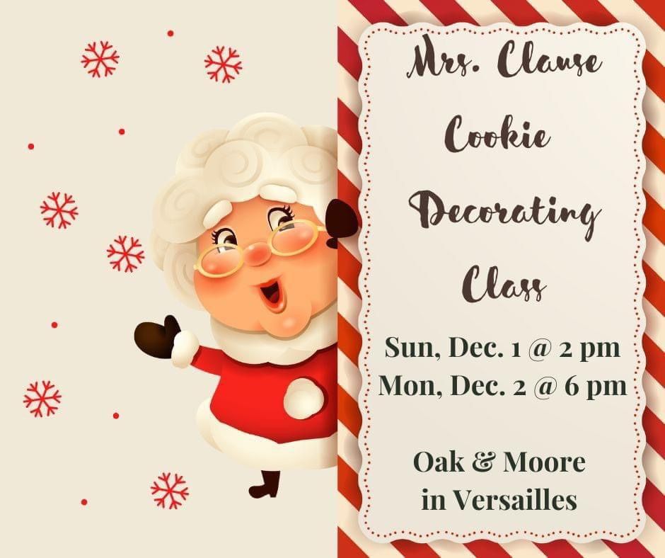 Mrs. Clause Cookie Decorating Class 