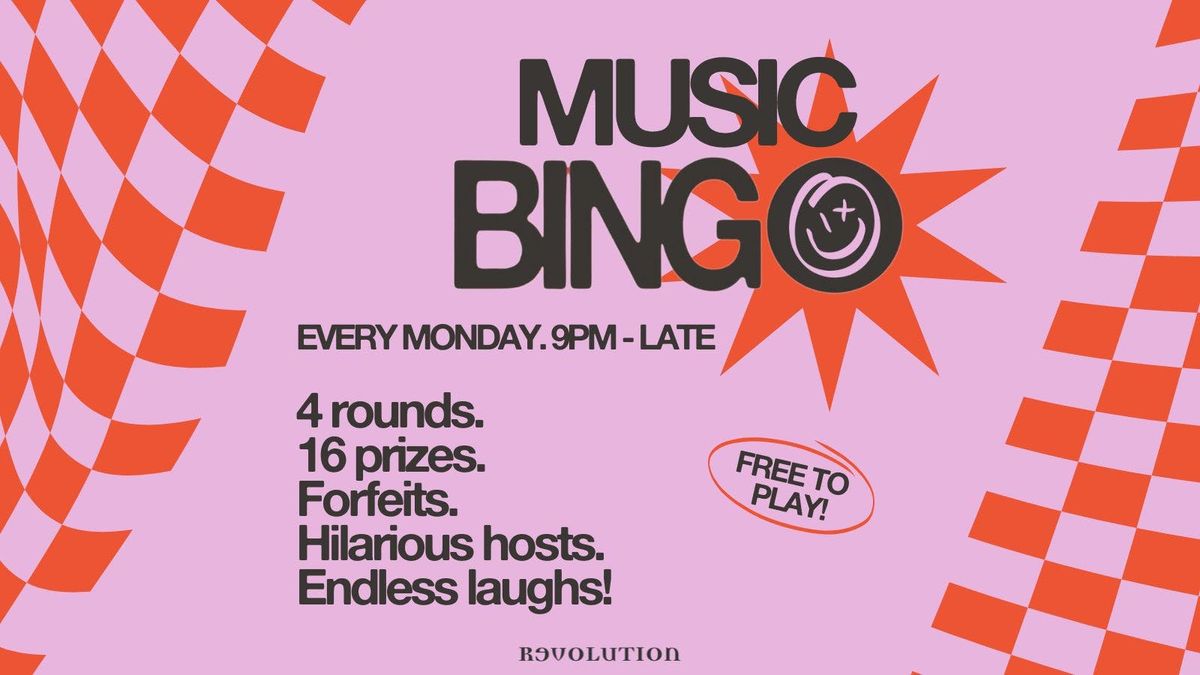 \ud83c\udfb5 MONDAY MUSIC BINGO | Revolution Southampton \ud83c\udfb5 