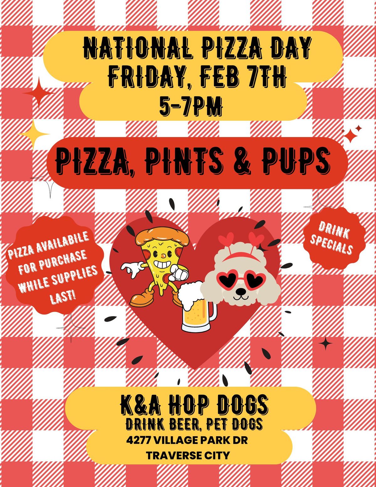 Pizza, Pints & Pups Night