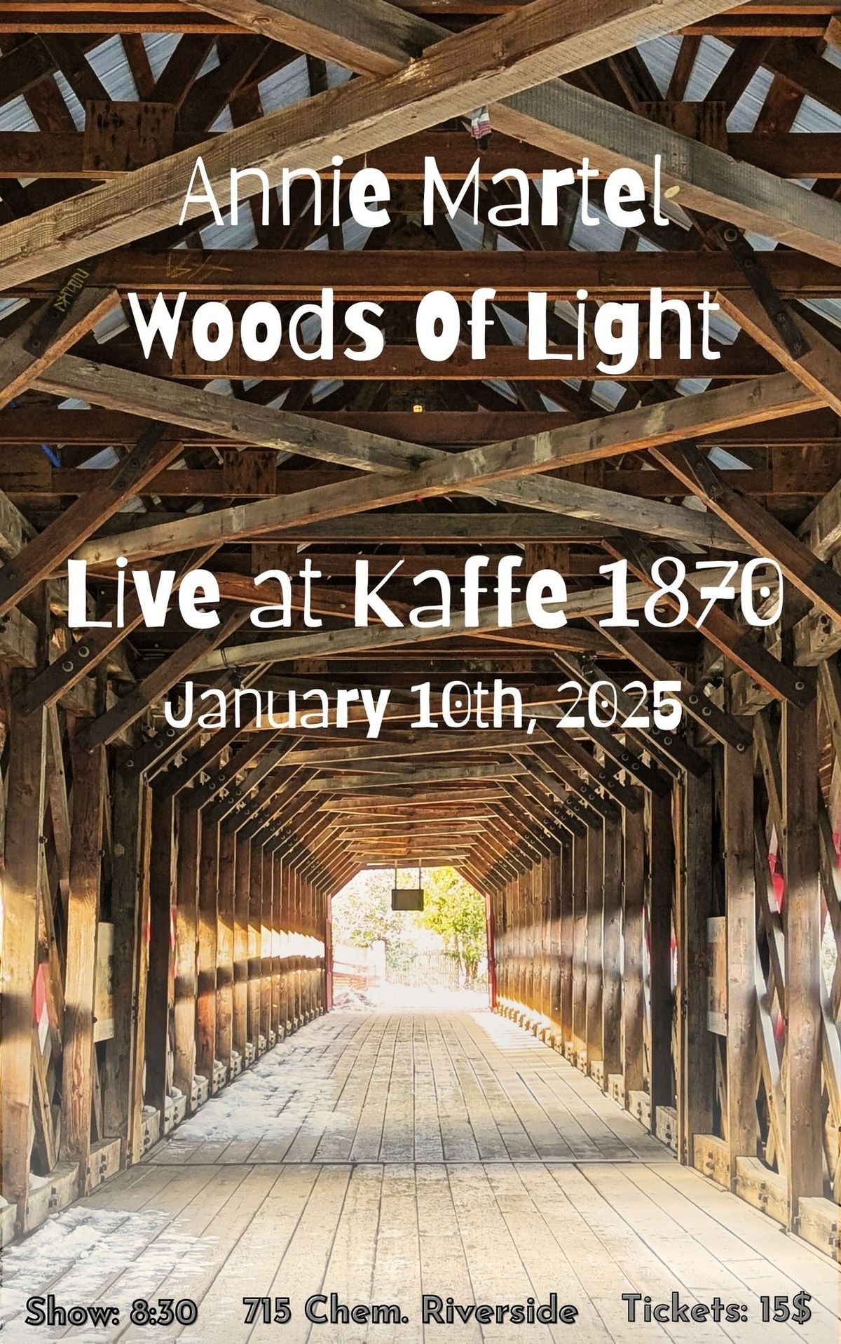 Annie Martel and Woods Of Light live at Kaff\u00e9 1870