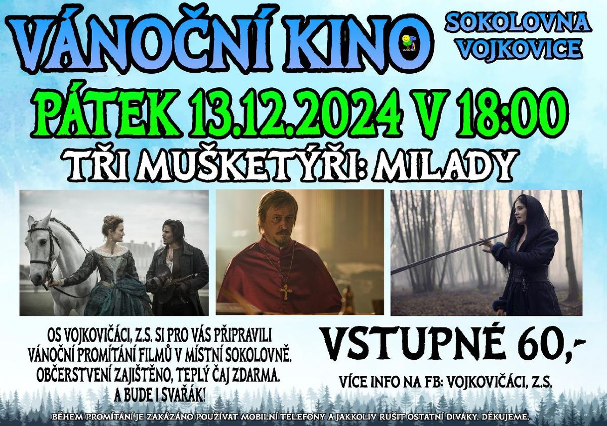 KINO VE VOJKOVIC\u00cdCH? V\u00e1no\u010dn\u00ed prom\u00edt\u00e1n\u00ed 13. prosince 2024 v 18h